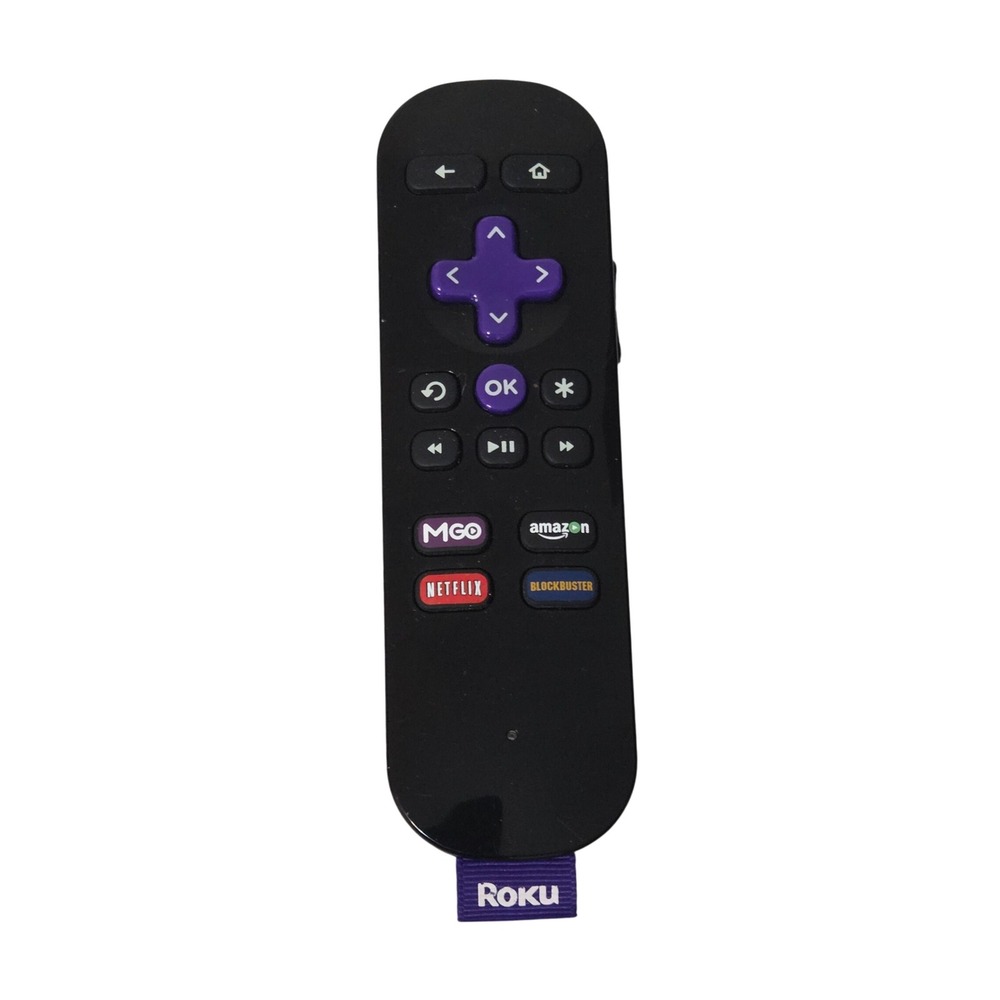 Roku Remote Control Unisex OS Black RC07 Netflix Amazon Blockbuster M-Go